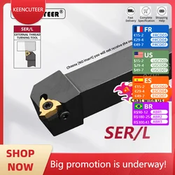 SER1010H11 SER1212H16/11 SER1616H16/11 SER2020K SER2525M External Thread Turning Tool SER SEL Lathe Cutter bar CNC tool Holder