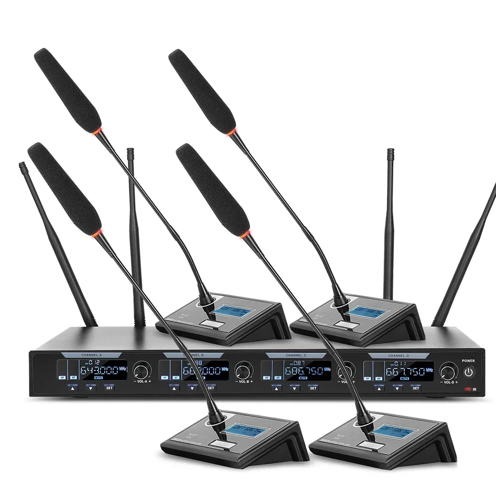 2026/Factory Price DR2800 Professional Multifunctional Regulation Gooseneck Microphone Wireless For Working Conference