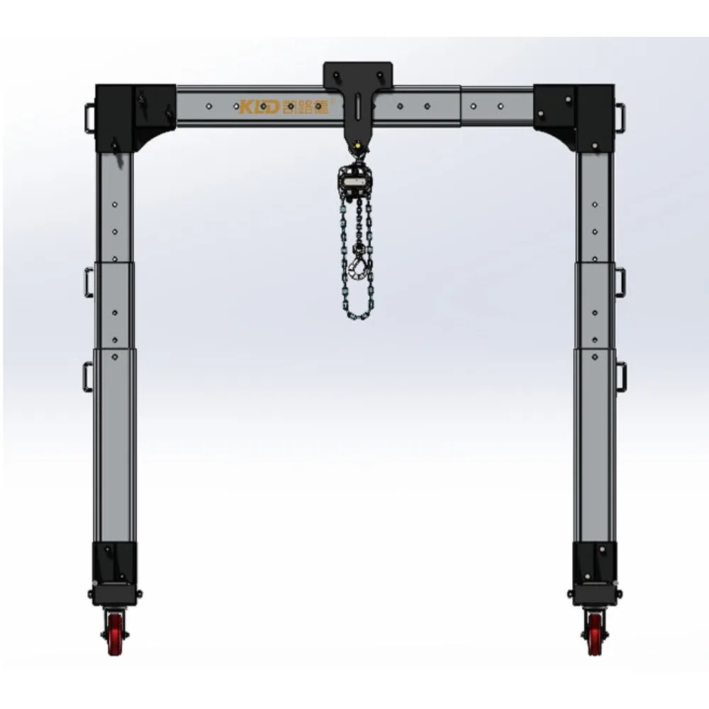 Small aluminum alloy gantry crane portable adjustable light crane