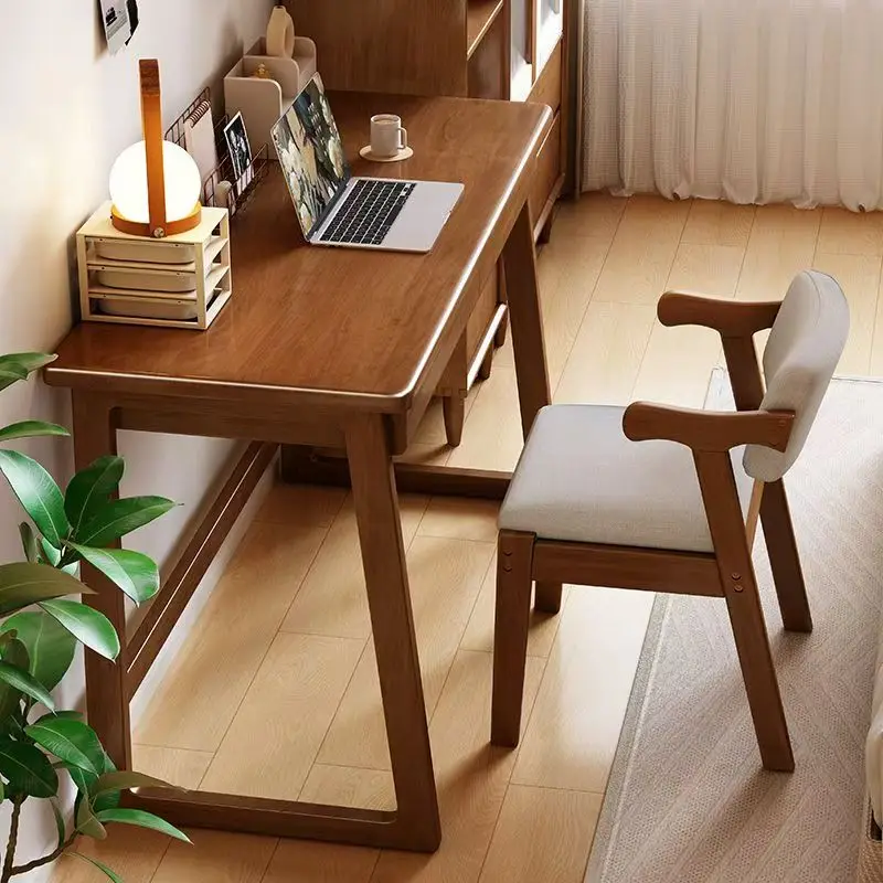 %&2026 Latest Design Solid Wood Furniture Solid Wood Office Desk Desk with Drawers Suitable for Home
