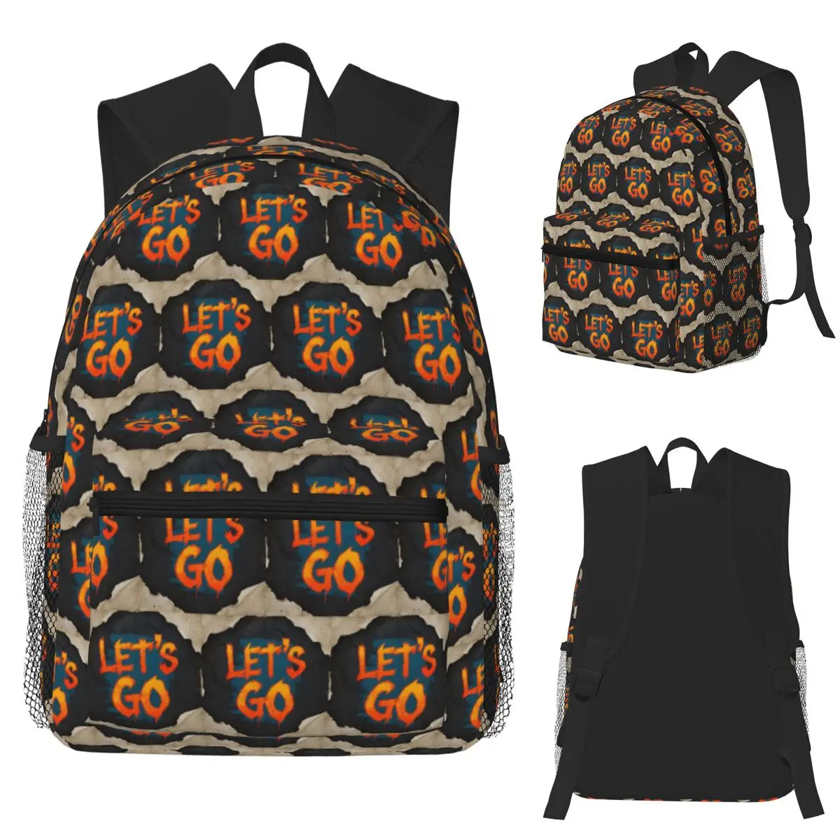 

Let's Go 47 Student Backpack School Bag Hiking Travel Daypack for Men Women Fashion Bookbag Shoulder Bags
