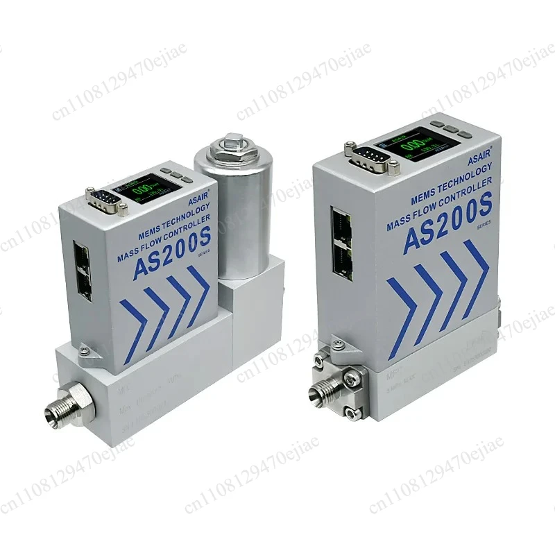 AS200 Stainless Steel Gas Mass Flow Controller (MFC) - High Precision Air Micro Flow Meter with Accurate Measurement