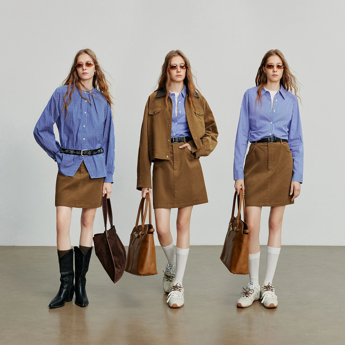 TOYOUTH المرأة ميدي تنورة 2025 الخريف جديد ريترو سروال قصير مرونة الخصر القطن الخالص ألف خط تنورة صغيرة