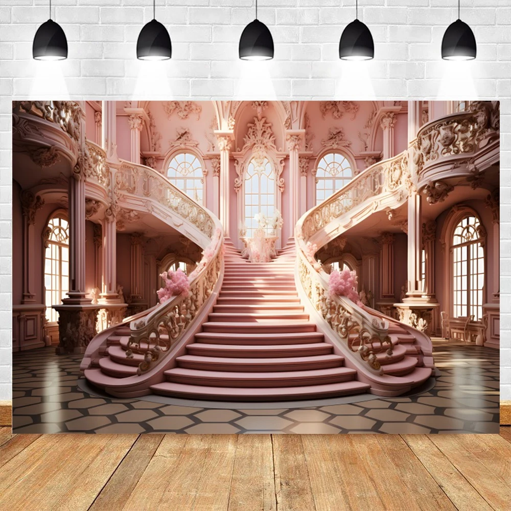 Luxurious Palace Backdrop for Photography Retro Castle Interior Wall Wedding Birthday Party Kids Adult Portrait Photo Background