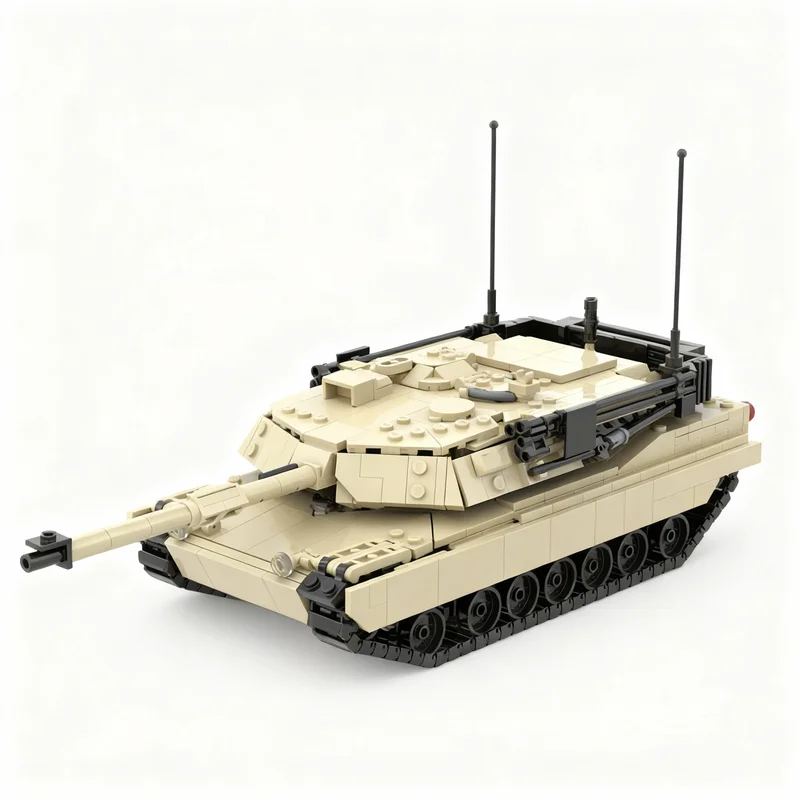 994pcs MOC M1A1 Abrams Model Building Blocks Architecture Toy Christmas Gift Birthday Creative Display Brick Idea Collection