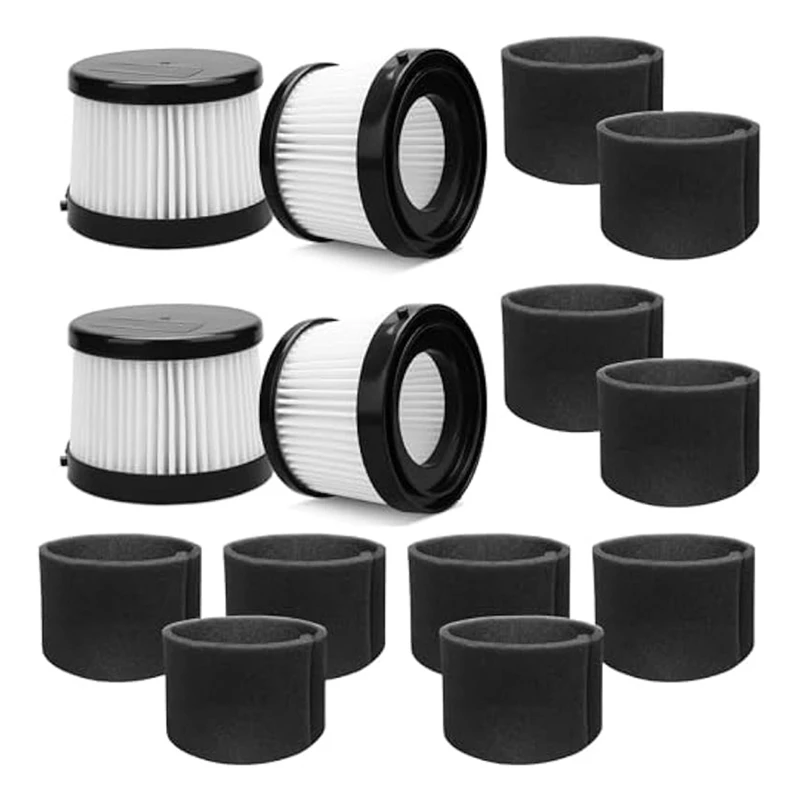 4Pcs DCV501HB Filter Fit For DEWALT 20V Vacuum Cordless Handheld Vacuum Accessories Part DCV5011H. 10Pack Foam Filter