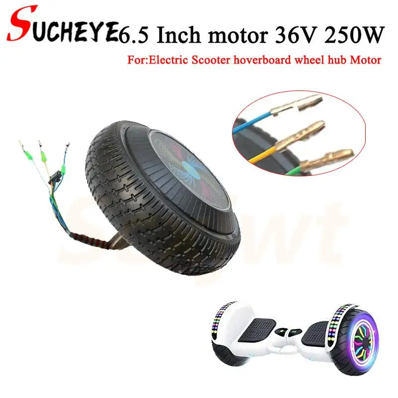 

6.5 Inch Hoverboard motor 36V 250W Electric Scooter hoverboard wheel hub Motor promotion factory price wholesale
