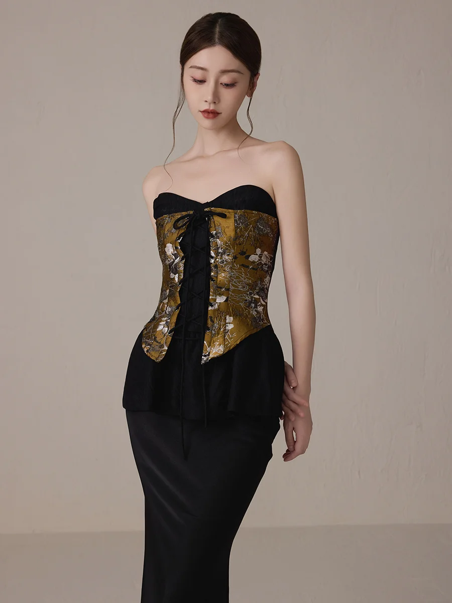 

Женский винтажный летний топ ONMOON с вышивкой и поясом, утягивающий талию, новинка