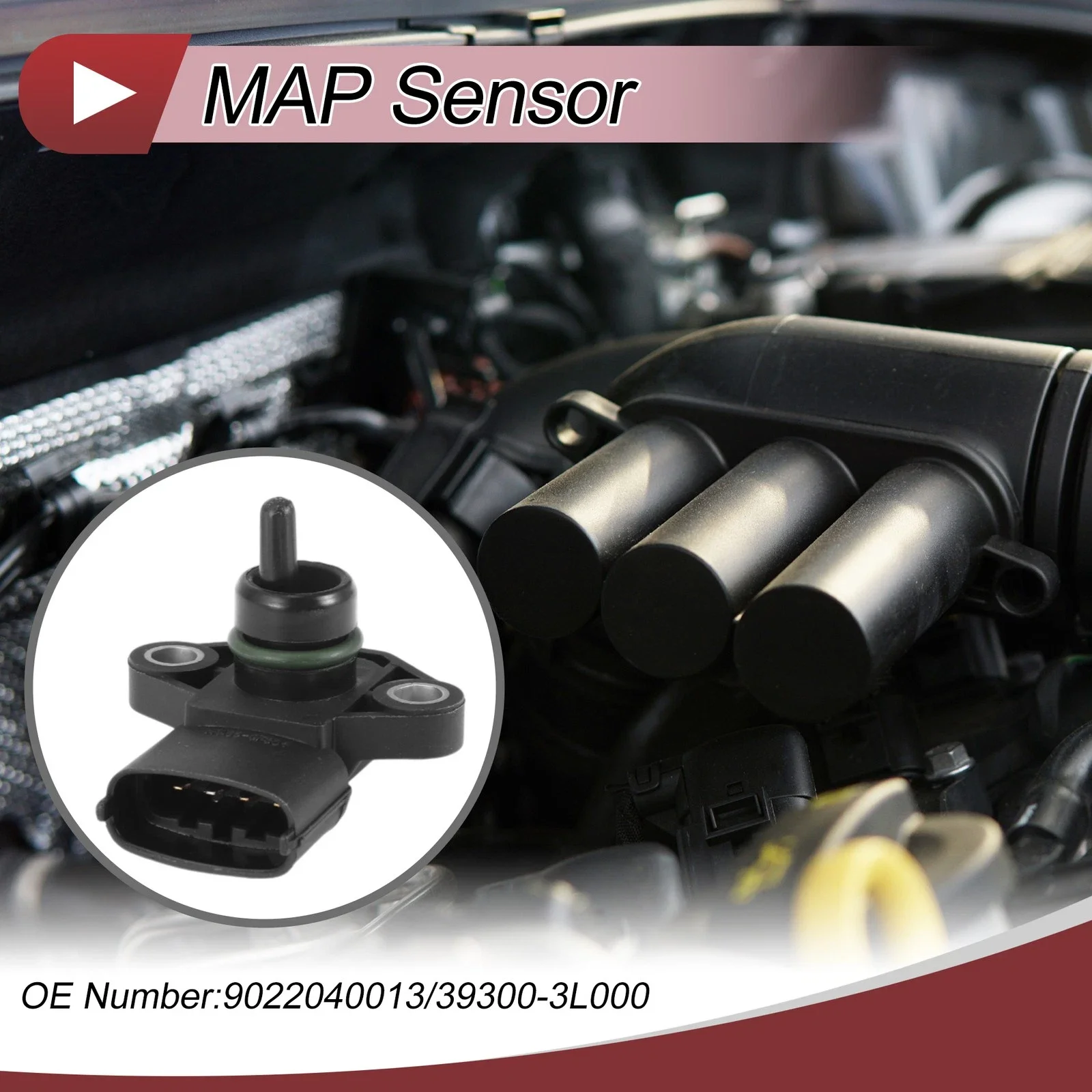 

9022040013 39300-3L000 Manifold Absolute Pressure MAP Sensor for KIA Stinger 2018-2020