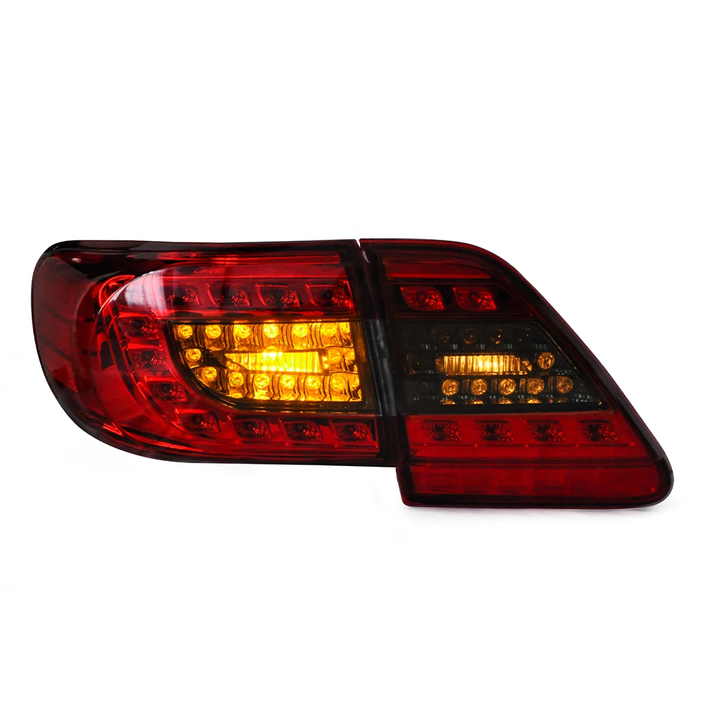 

2011-2013 для Toyota Corolla, светодиодные автомобильные задние фонари в сборе, высокая конфигурация, 100 Вт, противотуманные тормозные указатели поворота, аксессуары для задней части автомобиля