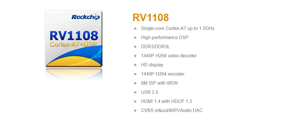 Rockchip-Placa de desarrollo RV1108 AI, compatible con electrónica IoT personalizada