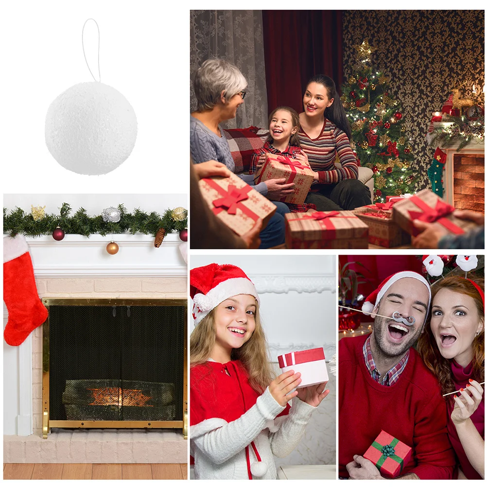 

6Pcs Christmas Tree Ornaments Premium Material Indoor Ornament Balls Perfect for Holiday Wedding Engagement Anniversary Decor