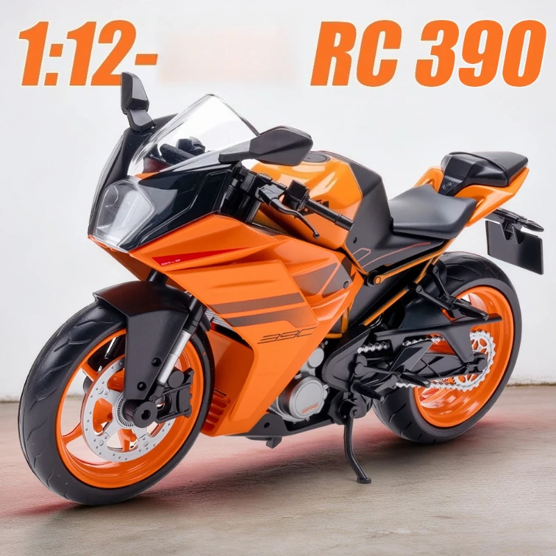 

1:12 RC390 RC1390 Motorcycle Model Toys Simulation Motorcycles Hobbies Collecting Children's Birthday Gifts