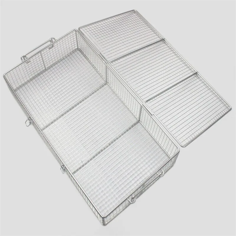 Sanitary grade stainless steel 304 storage woven net basket Steel wire basket Heat-resistant picnic net basket