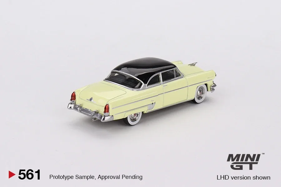 MINIGT 1/64 Lincoln Capri 1954 Premier Yellow MGT00561-CH Cars Alloy Vehicle Diecast Metal Model Kids Xmas Gift Toys for Boys