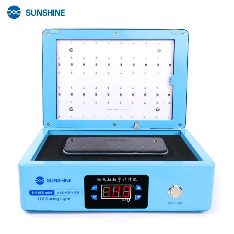 SUNSHINE S-918B Mini Smart UV Lamp For Phone Lamination LCD Touch Screen OCA Laminated Fast Curing No wrinkles No Blistering