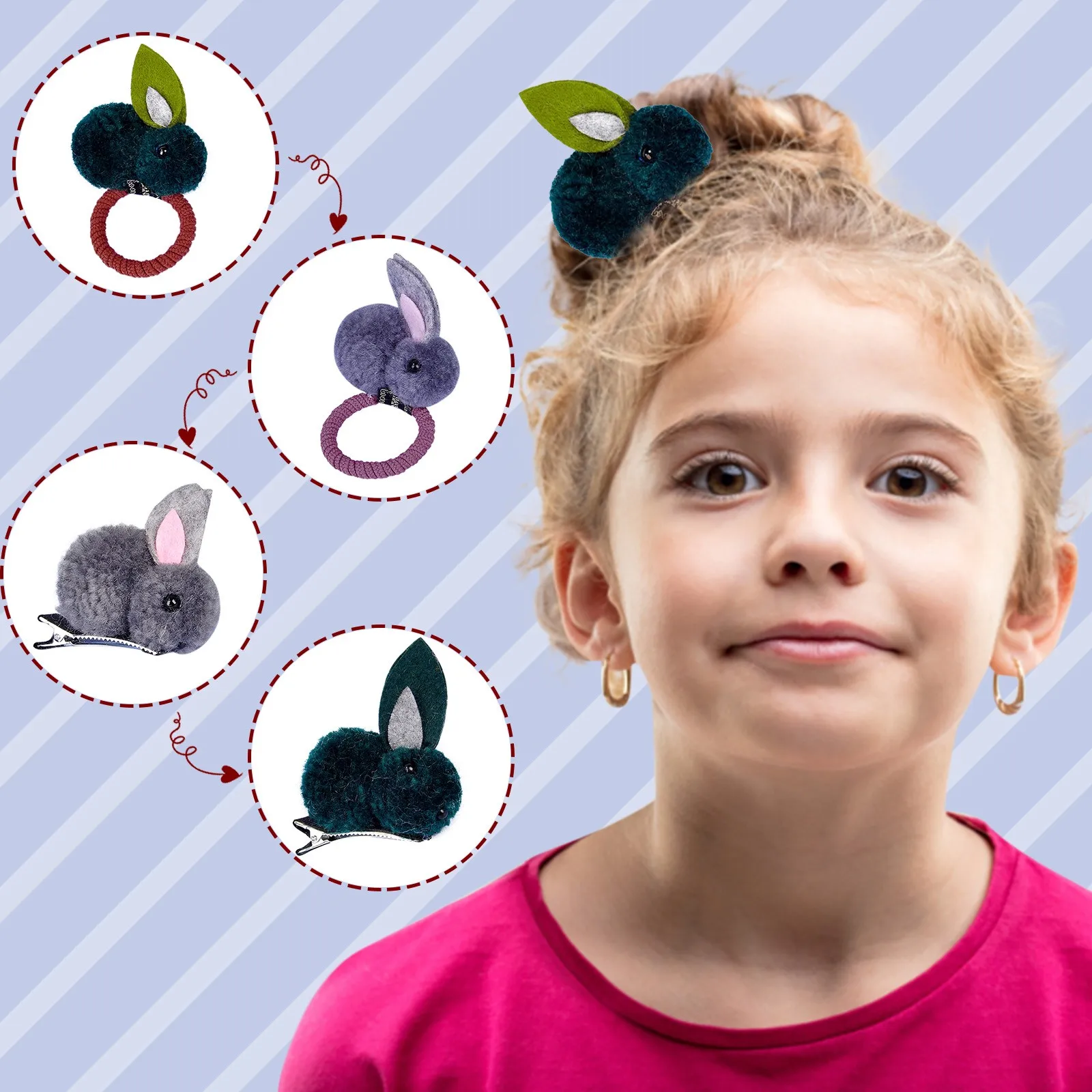 

Коровьи заколки для волос для густых волос Заколки для волос Зайчик Подарки Женский аксессуар и украшение Симпатичная заколка для волос для девочек 집게icne