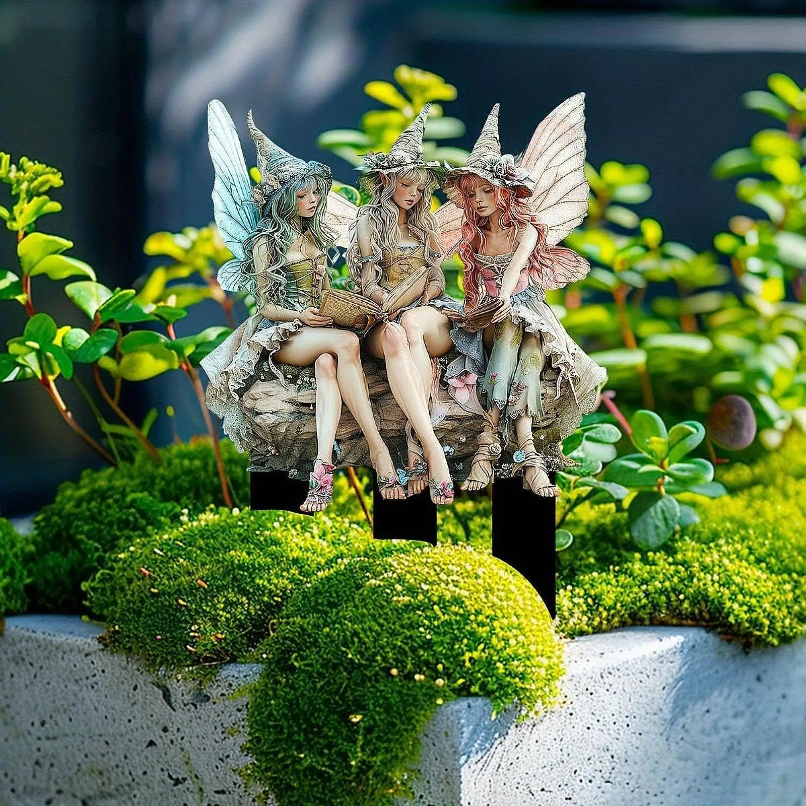 

Fairy Garden Stake Butterfly Acrylic Outdoor Decoration for Lawn Pathway Potted Plant Ornament Yard Art Figures