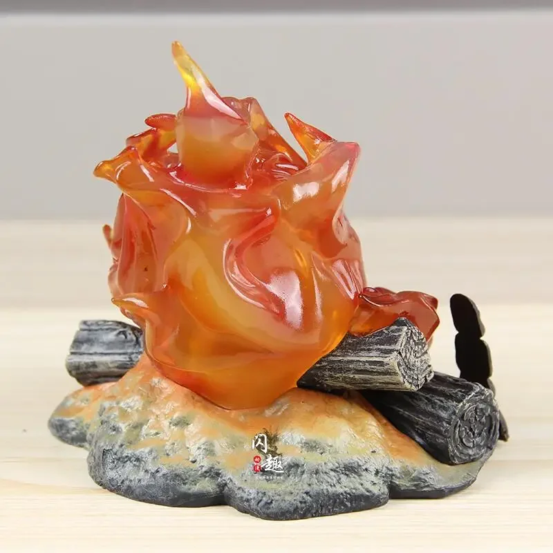 12cm Calcifer Anime Figure Pvc Luminous Model Action Figures GK Model Collection Home Decoration Kids Toys Gift