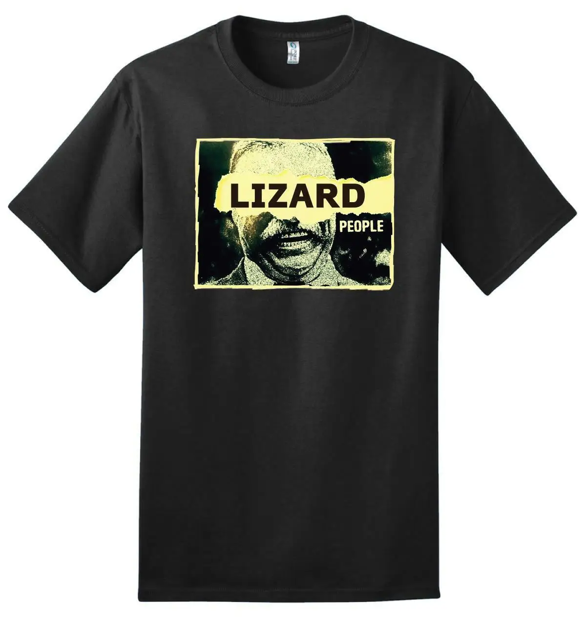 Lizard People (Teddy Roosevelt) BLACK - 100% Ring Spun Cotton T-Shirt