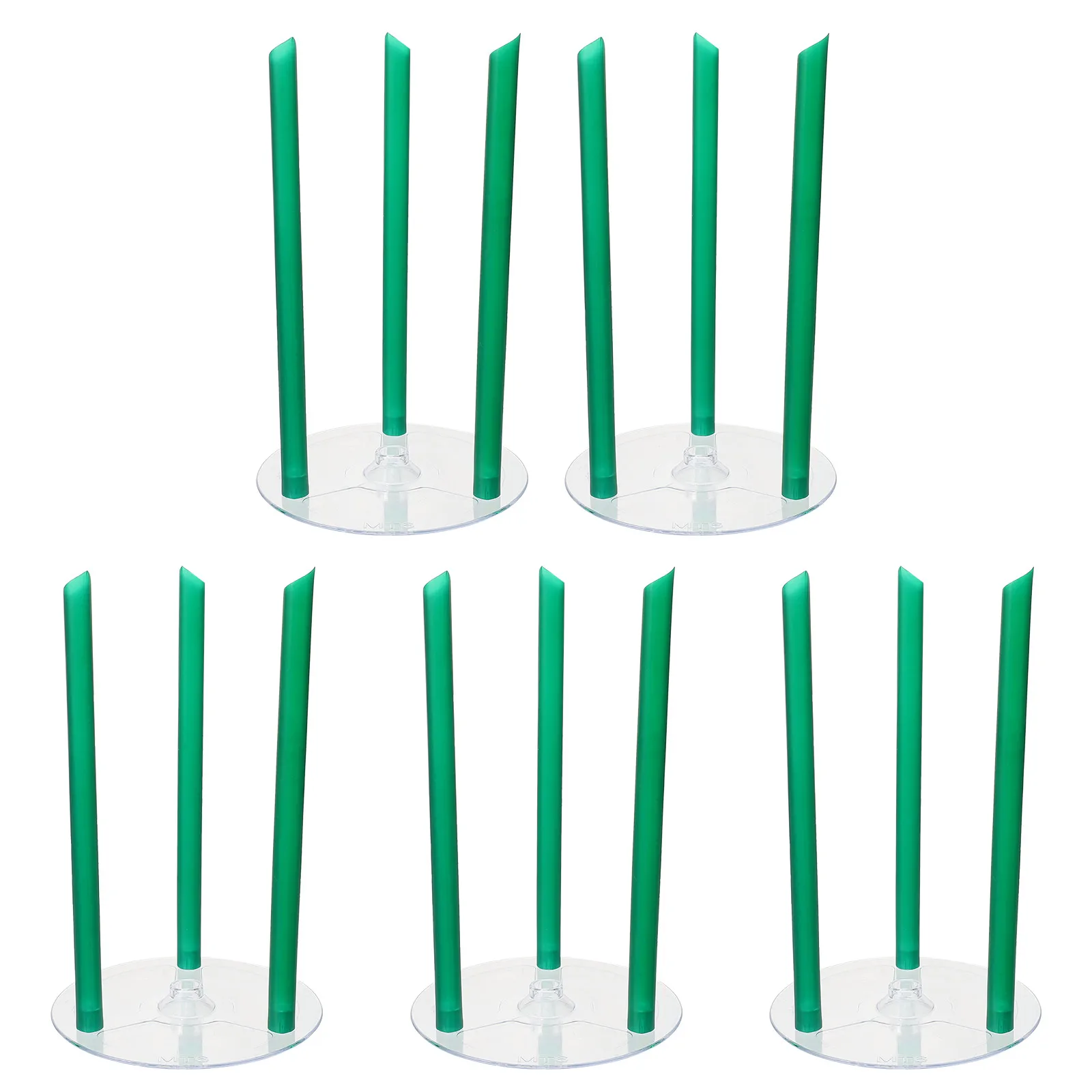 

1 set Reusable 6inch Transparent Cake Support Stands Dowel Rods Tier Plates Separator for Wedding Birthday Party Baking Supplies