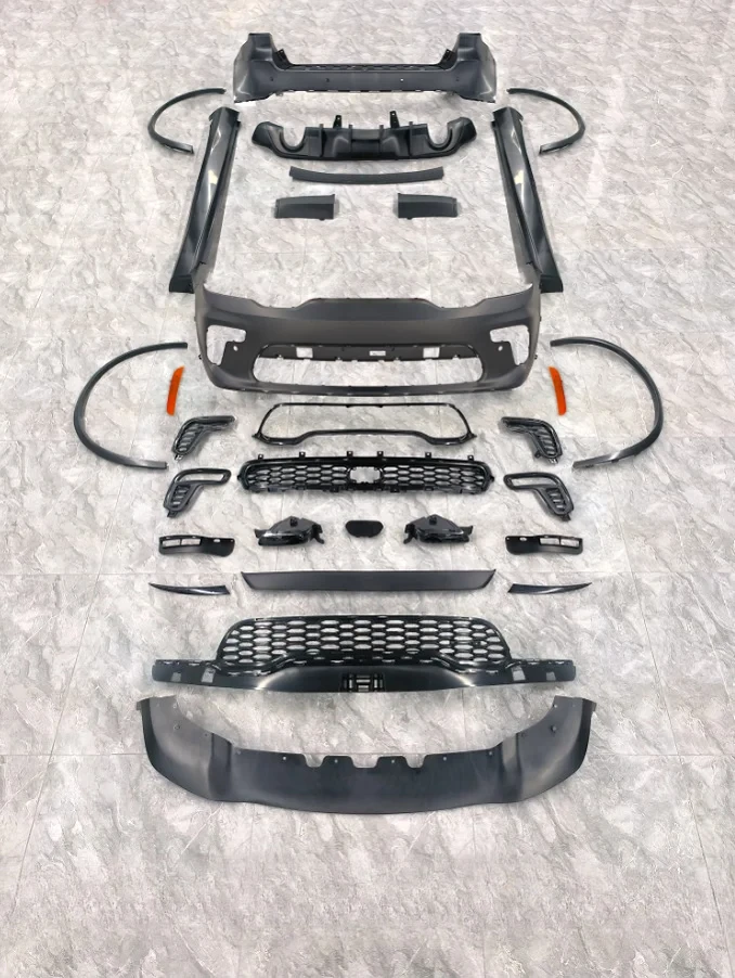 For 2021 Durango SRT Hellcat Upgrade Bodykit New Condition Auto Body Parts Front Rear Bumper Front Lip Plastic Complete Bodykit