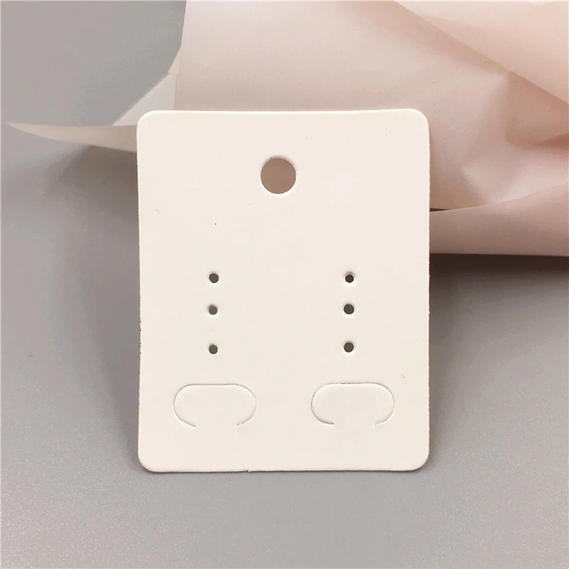 50pcs 5x4cm Earring Display Cards Cardboard Holder for Ear Studs Display Selling Organizing Small Business Packaging Supplies