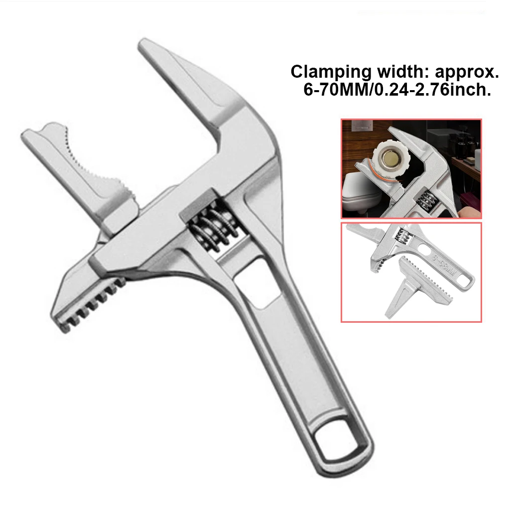 Sanitary Wrench Tool Movable Short Handle Large Opening Multifunctional Activity Universal Wrench Board Hand Plumbing Wrench