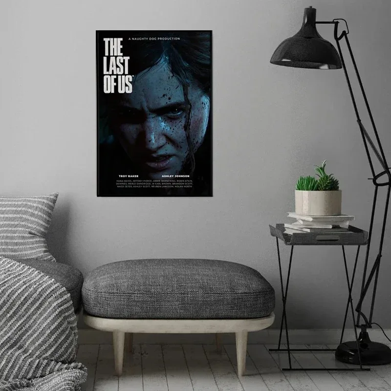 Gaming The Last of Us Poster Game Character Canvas Art Print Painting Wall Art Picture for Living Room Game Room Home Wall Decor