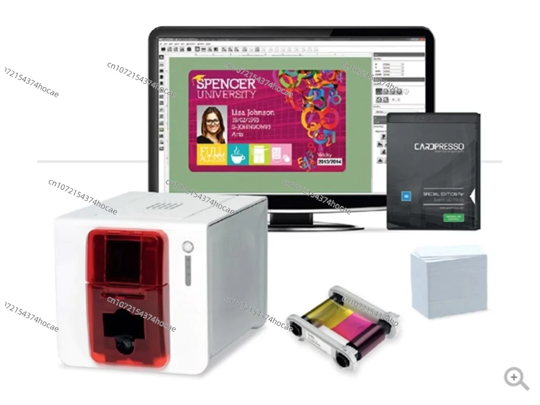 

2025 hot sale Automatic PVC card printer Single-sided small and delicate plastic ID card printer