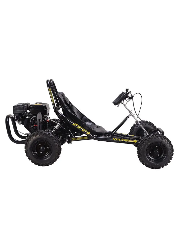 Kart 196CC Engine Chain Drive 6.5HP Mountain Off-road Fuel Power Leisure Entertainment Kart