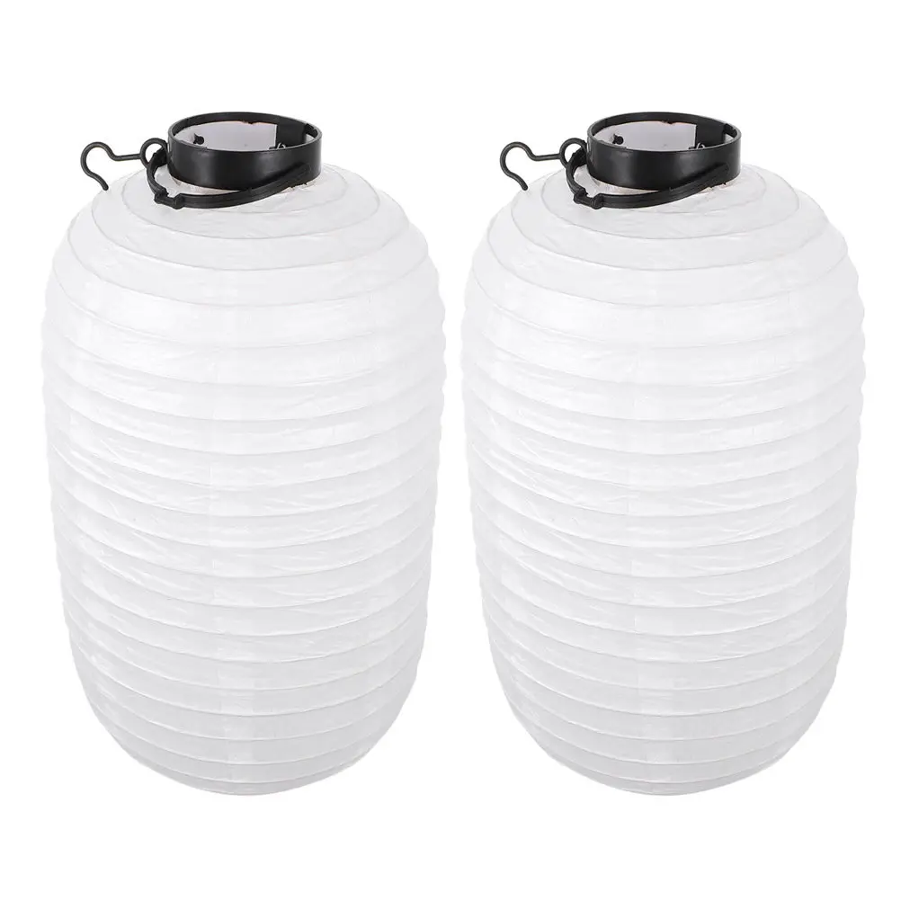 

2Pcs LED Winter Melon Paper Lanterns Japanese Style Hanging Decorations Restaurant Shop Party Powered Reusable Outdoor