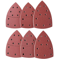 20pcs 11Holes Mouse 40-2000 Grits Paper Detail 160A Palm Sanding Sander Sander PSM Triangular Sandpaper Detail Multi Bosch