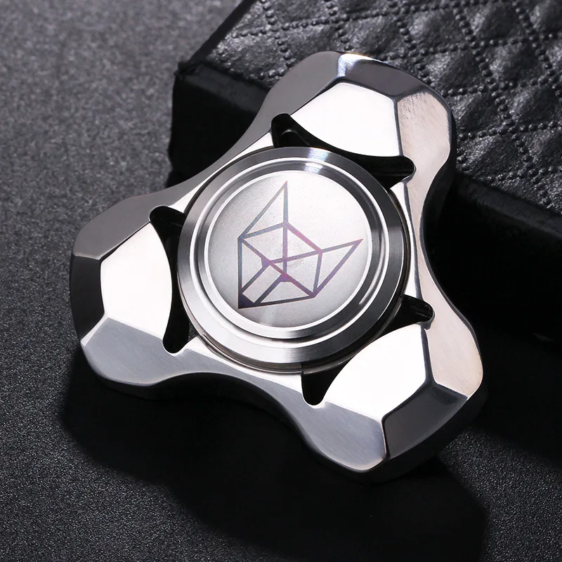 New Stainless Steel Fox Gyro Fidget Spinner R188 Silent Bearing Descompressão Mão Spinner Aliviar Stress Brinquedos Para Adulto Kid