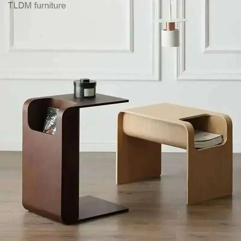 

Современный журнальный столик из гнутой фанеры для гостиной, приставной столик, угловой столик