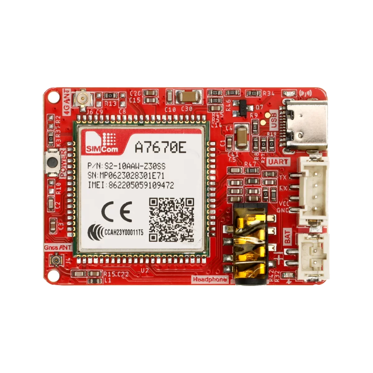 Crowtail-SIM-A7670E 4G Module SIM A7670E GPS Breakout Board Support GPS/GLONASS/BDS B1/B3/B5/B7/B8/B20 LTE