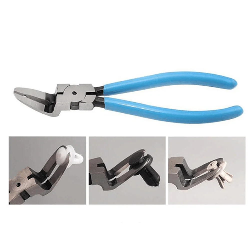 كماشة إزالة الباب مقاس 6.5 بوصة باللون الفضي والأزرق بتصميم زنبركي أداة توفير العمالة للمشبك والتعديل #2