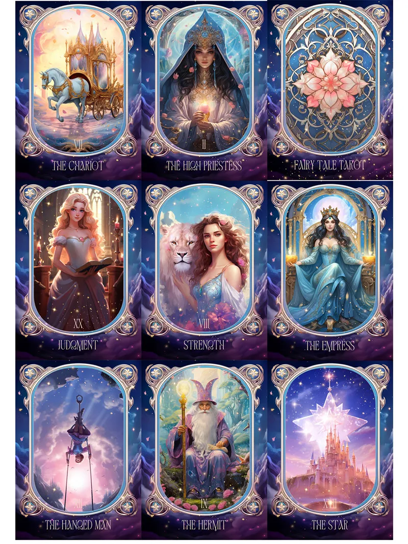 Pegatinas de cartas de Tarot de cuento de hadas, manualidades y álbum de recortes, pegatinas decorativas para libros de juguetes para niños,