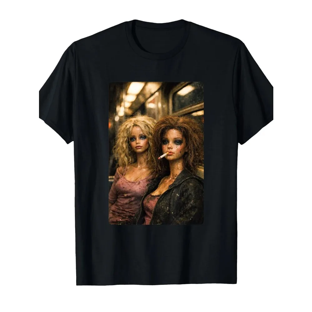 Funny and disgusting smoker doll T-shirt unisex cotton streetwear shirt  vintage t shirt graphic t shirts