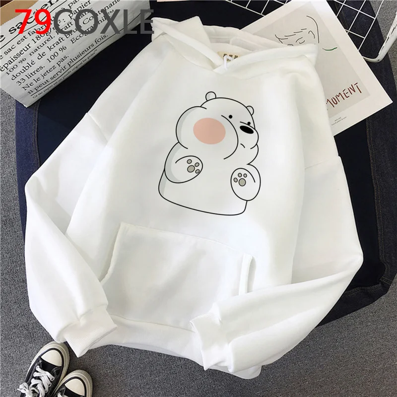 Little White Bears hoodies women y2k aesthetic graphic anime grunge female hoddies Korea anime