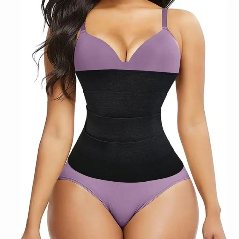 Women's Waist Training Bandage Wrap Sauna Belt, Adjustable Long Torso Abdominal Shaper, Slimming Body Wrap Strap, Waist Trainer