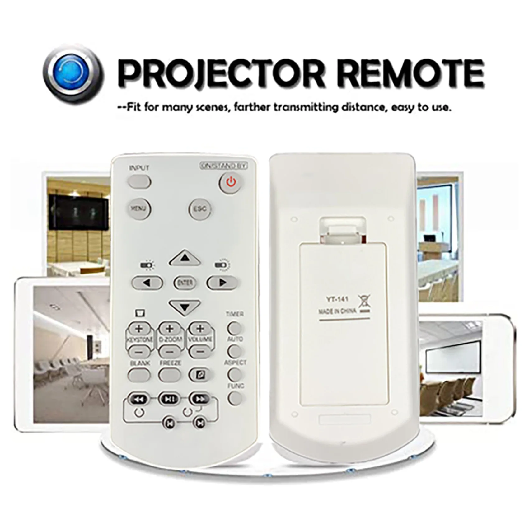 

Stylish-2X Projector Remote Control For CASIO Projector YT-141 XJ-A142 XJ-A147 XJ-A242 XJ-A247 Replacement Remote Control