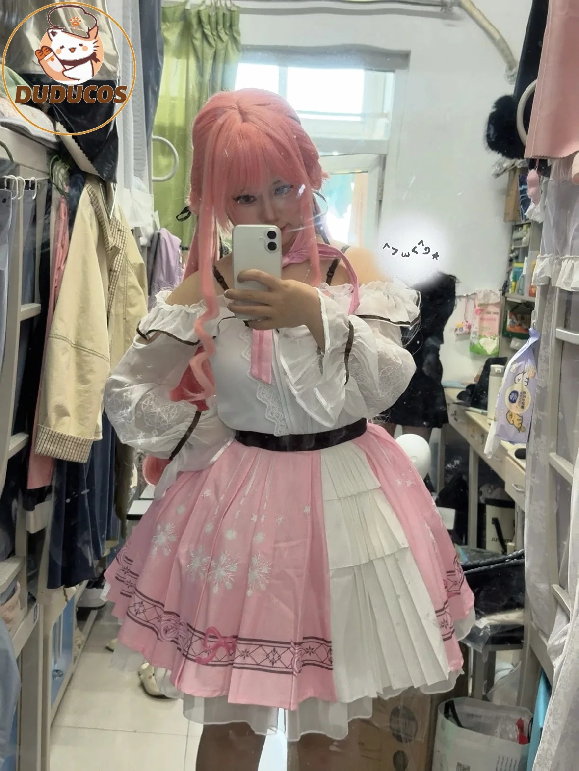 IN STOCK Nikki Cosplay Costume Game Infinity Nikki DUDU-R Women Cute Pink Dress Nikki Snow Dress Cosplay Lolita Halloween view 3