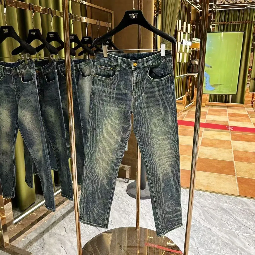 

Мужские джинсы в стиле ретро, американские, синие, из денима, осенние, модные, брендовые, прямого кроя, длинные брюки, стильные штаны