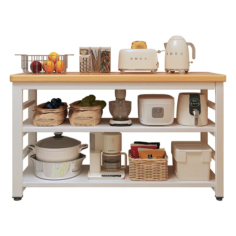 Multifunctional floor-to-ceiling multi-layer table, storage shelf side cabinet