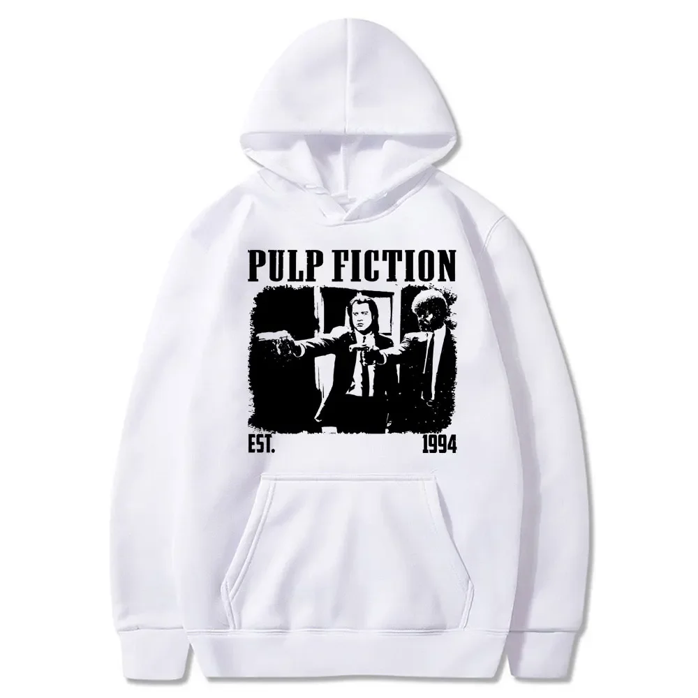 

Movies Pulp Fiction EST 1994 Graphic Hoodie Quentin Tarantino Hoodies Men Women Vintage Oversized Sweatshirt Men's Loose Clothes