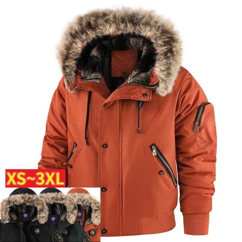 Winter riding fleece thickened casual men's cotton clothes warm hooded jacket windproof large size snowmobile jackets suits