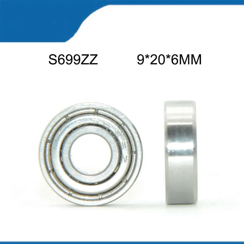 S699ZZ ( 9*20*6 MM) 10PCS Sell Hot High Quality Corrosion Resist Stainless Sealed Deep Groove Ball Bearing Shaft (ABEC-5)