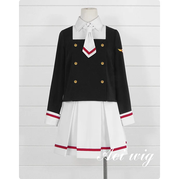 

Anime Cosplay Costume Sakura Cardcaptors Cosplay Outfits Lovely Jk Uniform Sakura Card Captor Role Play Party Clothing for Women