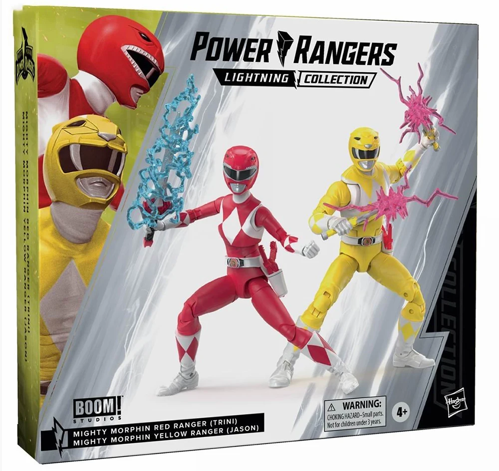 In Stock Original Hasbro Power Rangers Lightning Collection Boom Comics Red & Yellow Ranger \